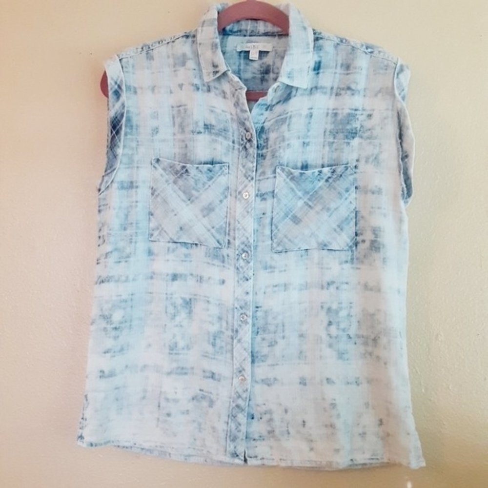 Love, FIRE Button Front Sleeveless Top Junior XS